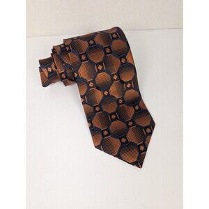 Bocara 100% Silk Handmade Men’s Geometric Tie Vintage Necktie